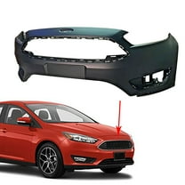 LABLT Primed Front Bumper Cover W/o Park Assist Sensor Holes for Ford Focus 2015-2018 FO1000705