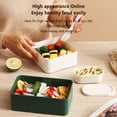 thumbnail image 4 of ¡Liquidación! Caja de regalo Lssam, contenedores de almacenamiento con tapa, caja bento de madera para microondas, lonchera de doble capa, caja bento portátil., 4 of 5
