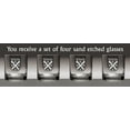 thumbnail image 2 of McPartlin Irish Coat of Arms Tumbler Glasses - Set of 4 (Sand Etched), 2 of 2