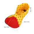 thumbnail image 4 of Un par de zapatos de payaso de tamaño promedio con lunares para disfraz de Halloween, para hombres y mujeres (color aleatorio)., 4 of 8
