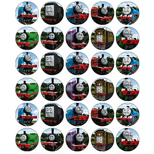 Thomas Friends Thomas The Tank Engine James Percy Edible Cupcake Toppers Abpid04073 Walmart Com Walmart Com