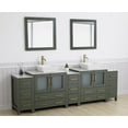 thumbnail image 6 of Vanity Art 96" Double Sink Freestanding Bathroom Vanity Set with Engineered Marble Top and Mirror, 6 of 11