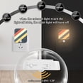 thumbnail image 4 of Yayeee LED Night Lights with Motion Detectors Auto Dusk to Dawn Light Sensors, 2 Pack, Beige Stripes, 4 of 7