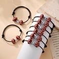 thumbnail image 4 of 20Pcs Football Bracelets, Team Game Number Bracelet, Sports Themed Bracelets, Adjustable Ball Charm Bracelets for Girls Boys Sports, 4 of 5