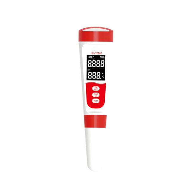 Medidor de PH profesional Impermeable Calibración automática Pantalla digital Probador de calidad del agua para pruebas de laboratorio Hidroponía Cult Sunnimix Medidor de PH portátil