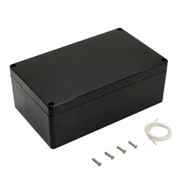 Caja de conexiones eléctrica LeMotech de ABS, 20 x 12 x 8 cm, negra