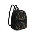 thumbnail image 2 of Eheartsgir Floral Hummingbird Print Waterproof Backpack Lightweight Small Backpack for Work Hiking, Polyester Zipper Closure Small Shoulder Bag, 2 of 8