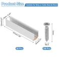 thumbnail image 2 of Uxcell Neon Rope Light Mounting Brackets, 50 Pcs Neon LED Lights Aluminum Install Fixing Clips Accessories for 8x16mm Silicone Neon Signs Flex Strip Lighting DIY, 2 of 6