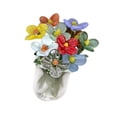 thumbnail image 4 of QccHieUs Glass Bouquet with Vase, Decorative Flowers, Collectible Item for Mom and Sister Small flowers, 4 of 9