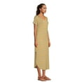 thumbnail image 6 of Time and Tru Women's Knit Maxi Dress with Short Sleeves, Sizes XS-XXXL, 6 of 6