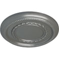 thumbnail image 3 of Ekena Millwork 12 5/8"OD x 1 1/8"P Federal Roped Small Ceiling Medallion (Fits Canopies up to 6"), Hand-Painted Silver, 3 of 7