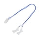 thumbnail image 4 of Cordón para audífono con clip transparente para evitar pérdidas, cordón azul para audífonos, para niños mayores, binaural, 4 of 14