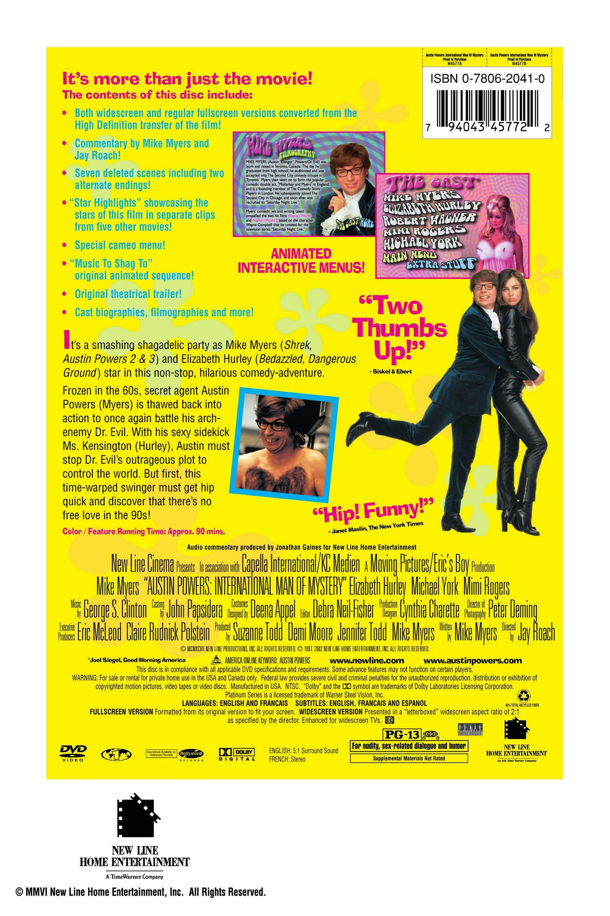 Austin Powers: International Man of Mystery (DVD Platinum Series