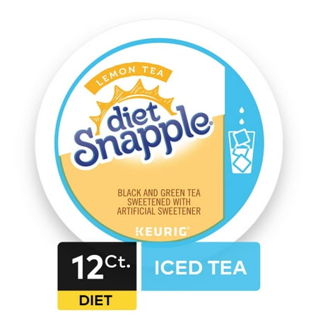 Diet Snapple Lemon Iced Tea, Keurig K-Cup Tea Pods, 12
