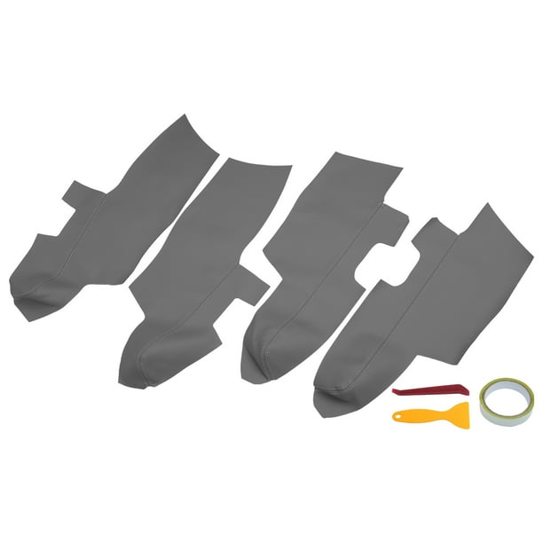 Cubierta de reposabrazos de Panel de puerta trasera delantera para Hyundai Santa Fe 2006-2012 Unique Bargains Gris 2 pares