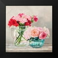 thumbnail image 2 of Dellal, Remy 15x15 Black Modern Framed Museum Art Print Titled - Fleurs et Vases Blanc I, 2 of 5