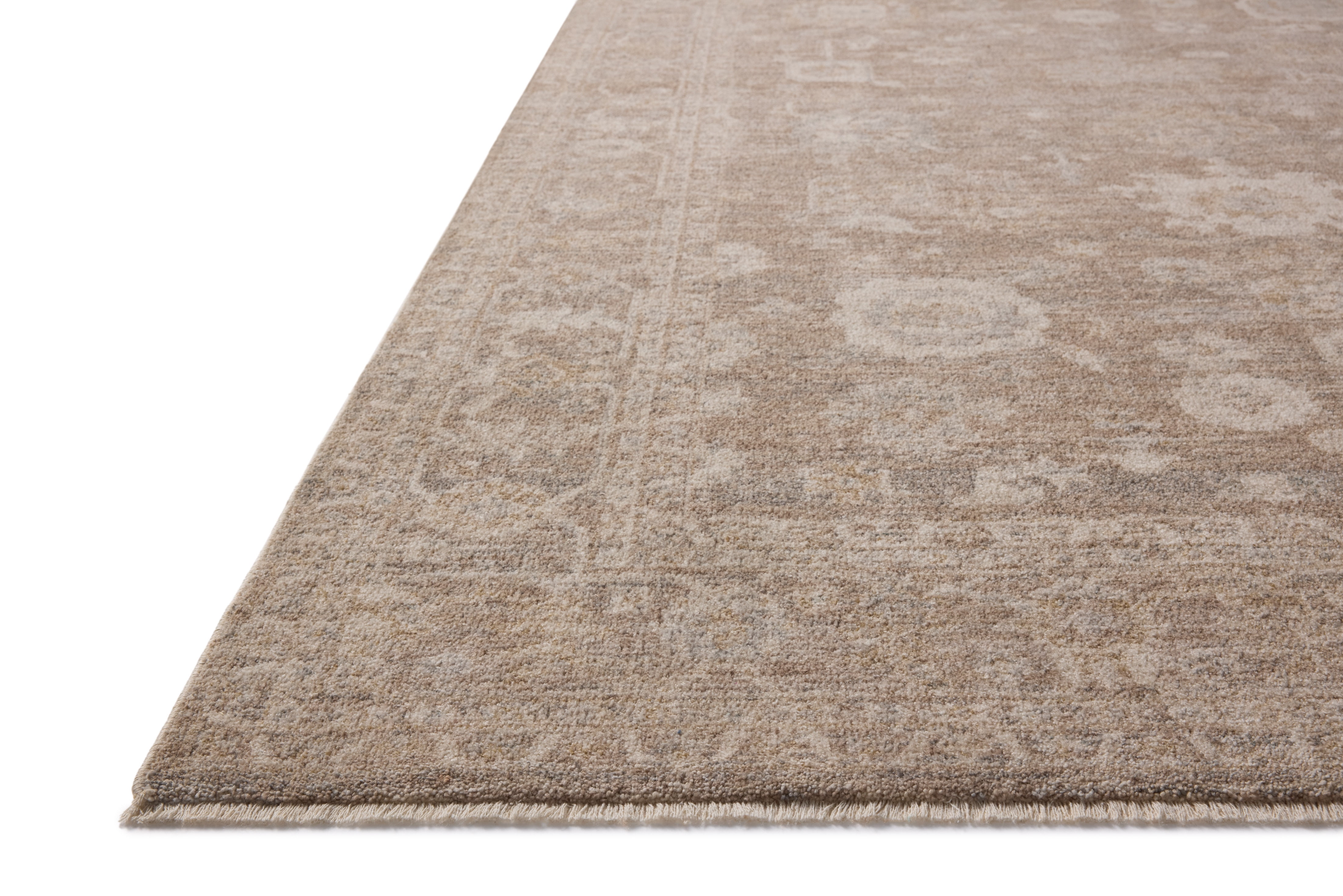Chris Loves Julia x Loloi Louisa Taupe / Ivory 5'-3" x 7'-6" Area Rug