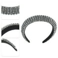 thumbnail image 4 of Unique Bargains 2pcs Women Rhinestone Headband Wide Headband Bejewelled Hairband Women Assorted Color Silver Tone, 4 of 7