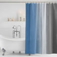thumbnail image 4 of Blue Gray Ombre Waterproof Fabric Shower Curtain, Vintage Country Wooden Waterproof Fabric Shower Curtain for Bathroom Curtains Bathtubs Hotel Washable Shower Curtains with 12 Hooks Extra Long 72x96, 4 of 8