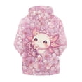 thumbnail image 2 of chaqlin Axolotl Zip up Hoodies for Teen Girls Y2K Long Sleeve Sweatshirts Jacket Cherry Blossom Full-Zip Hooded Coat Kids Sweater Top with Pockets, 2 of 7