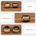 thumbnail image 4 of Shisuyan Incense Holder Copper Golden Study Room 1Pcs 1.8x1.8x1.4in, 4 of 9