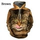 thumbnail image 3 of Sudadera con capucha con estampado 3D de lindos gatos para hombres y mujeres, sudaderas con capucha divertidas con gatos, sudaderas casuales, ropa de calle, 3 of 5