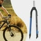 thumbnail image 4 of Horquilla de bicicleta 26/27. 5/29 "tubo Universal 28,6mm horquilla delantera de freno de disco de bicicleta de montaña de aluminio , Azul negro Sunnimix horquillas de bicicleta de montaña, 4 of 8