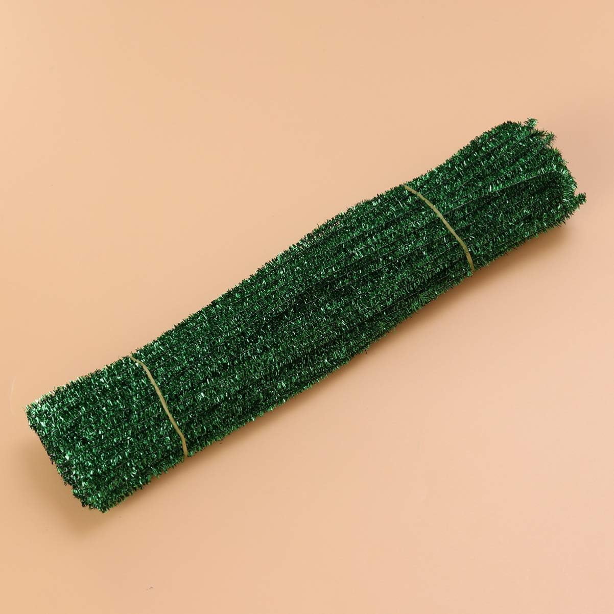 100pcs Colorful Chenille Stems Diy Material For Flower, Christmas Tree Pin,  Twisty Pipe Cleaners, Plush Iron Wire & Fuzzy Bar