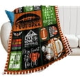 thumbnail image 3 of LHSHID American Football Plush Fleece Bed Blanket Lightweight Comfy Reversible Flannel Blanket Ultra Soft Warm Blanket Throw American Football Lover Gift 40x50in, 3 of 6