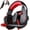 Red, variant on Stereo Gaming Headset for PS4, Xbox One, Nintendo Switch, PC, Mac, Laptop, 3.5mm Headset Surround Sound Noise Canceling, Orange