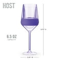 thumbnail image 5 of Host Freeze Stemmed Wine Glasses, Cooling Cups, 6.5 oz, Set of 4 , Tinted, 5 of 8