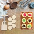 thumbnail image 2 of FRCOLOR DIY Moon Cake Press Mold with Fruits Patterns for Baking Use Safe ABS Material White Color, 2 of 8
