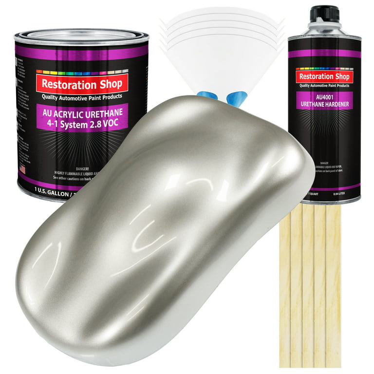 Silver Metallic Urethane Acrylic Paint Kit 