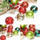 thumbnail image 3 of 30 bolas navideñas para decorar árboles, bolas navideñas de plástico, decoración navideña para fiestas (rojo + verde + dorado)., 3 of 5