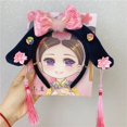 thumbnail image 1 of Diadema de rejilla de estilo chino para Año Nuevo, tocado de princesa de estilo palaciego, borla de flor de mariposa antigua, bandera para la cabeza, 1 of 6