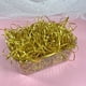 thumbnail image 5 of Decoraciones para San Valentín, adornos para San Valentín, regalos para San Valentín. Hierba rafia de seda dorada brillante de 100 g., 5 of 5