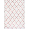 thumbnail image 3 of nuLOOM Nelda Trellis Shag Runner Rug, 2' 8" x 8', Baby Pink, 3 of 3