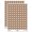 Brown, variant on Star with Shadow Excellent Doodle 200+ Round Stickers - Orange - Gloss Finish - 0.50" Size