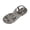 Gray Shoes for Women, variant on Women's Sandal Wedge Heel Sole Open Toe Plus Size Available Breathable Material For Warm Weather Gray 42