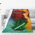 thumbnail image 1 of Manta de dibujos animados de Yoda para niños y niñas, súper suave, acogedora y cálida, manta de felpa, mantas de franela ligeras y difusas para sofá, cama, viajes y regalos de campamento, 50 "x 40", 1 of 8