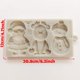 thumbnail image 2 of Moldes de fondant de Navidad, muñeco de nieve, Papá Noel, reno, caramelo de silicona, molde de chocolate, herramienta para hornear, moldes de arcilla para Navidad, cumpleaños, Año Nuevo, suministros Namotu JQWJ345, 2 of 5