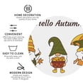 thumbnail image 3 of Disketp Hello Autumn Funny Coasters,4 Pcs Leather Coasters with Holder, Perfect Housewarming Hostess Gifts,Protect Furniture from Water Marks Scratch and Damage-Round Shape, 3 of 6