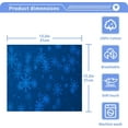 thumbnail image 5 of GZHJMY Blue Snowflake Washcloths 4 Pack, Super Soft Absorbent Cotton Baby Face Towels, Washable Reusable Fingertip Towel for Bath Gym Hotel Spa, 12 x 12 Inch, 5 of 7