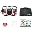 thumbnail image 2 of PicassoTiles Pet4Fun Portable Dog Playpen, Pink, 1 Pack, 29"L x 24"W x 16"H, 2 of 7