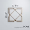 thumbnail image 3 of Ekena Millwork 23 3/8"W x 23 3/8"H x 1/4"T Large Kiowa Decorative Fretwork Wood Wall Panels, Alder, 3 of 18