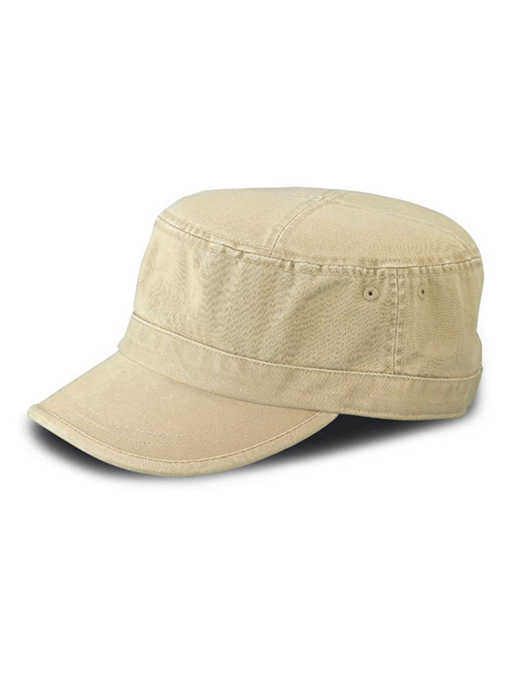 CAMO TWILL WASHED ARMY CAP - Khaki 