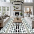 thumbnail image 5 of Ethnic Tribe Boho Washable Rug 5x7 Area Rugs for Living Room, Geometric Diamonds Dots Modern Large Bedroom Rug Soft Non-Slip Low Pile Floor Carpet for Dining Room Kitchen Office Laundry Nursery, 5 of 9