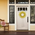 thumbnail image 3 of CC Christmas Decor Winter Jasmine Artificial Spring Floral Wreath - 30" - Yellow, 3 of 3