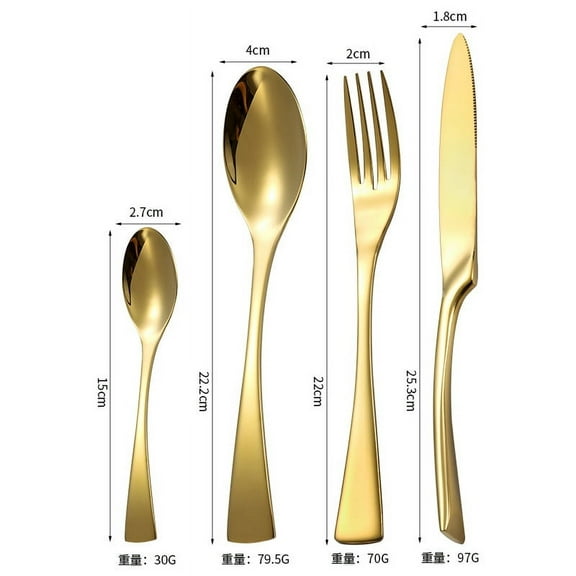 BERTDOMD 1 Set Stainless Steel Flatware Set Elegant Tableware Cutlery Set Durable And Stylish Utensils Stainless Steel Cutlery Set Spoons And Forks