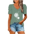 thumbnail image 1 of Blusas de Manga Corta para las Mujeres, Blusa de Camiseta Suelta Casual Hecha de Tela Cómoda para Todo el Uso Diario de Temporada, Blusas para las Mujeres Casual, 1 of 1
